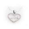 Gümüş Taşlı Love Bayan Kolye