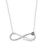 Gümüş Nazarlı Sonsuzluk Canım Bayan Kolye