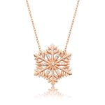 Gümüş Kar Tanesi Bayan Kolye