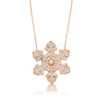 Gümüş Kar Tanesi Bayan Kolye