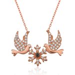 Gümüş Aşk Kuşları Kolye