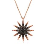 Gümüş Rose Kutup Yıldızı Bayan Kolye