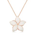 Gümüş Rose Yasemin Çiçeği Bayan Kolye