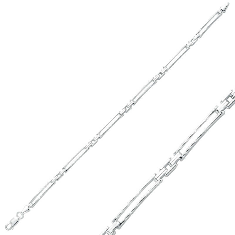 Gümüş Klasik Erkek Bileklik