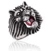 Gümüş Aslan Kafası Erkek Yüzük