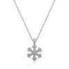 Gümüş Kar Tanesi Bayan Kolye