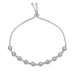 Gümüş Ayarlanabilir Asansörlü Su Yolu Bileklik