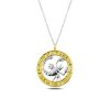 Gümüş Gold Akrep Burcu Kolye