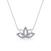 Gümüş Lotus Çiçeği Kolye