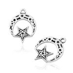 Gümüş İşlemeli Ay Yıldız Tesbih Püskül Ucu