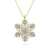 Gümüş Gold Kar Tanesi Kolye
