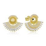 Gümüş Zirkon Taşlı Bayan Küpe