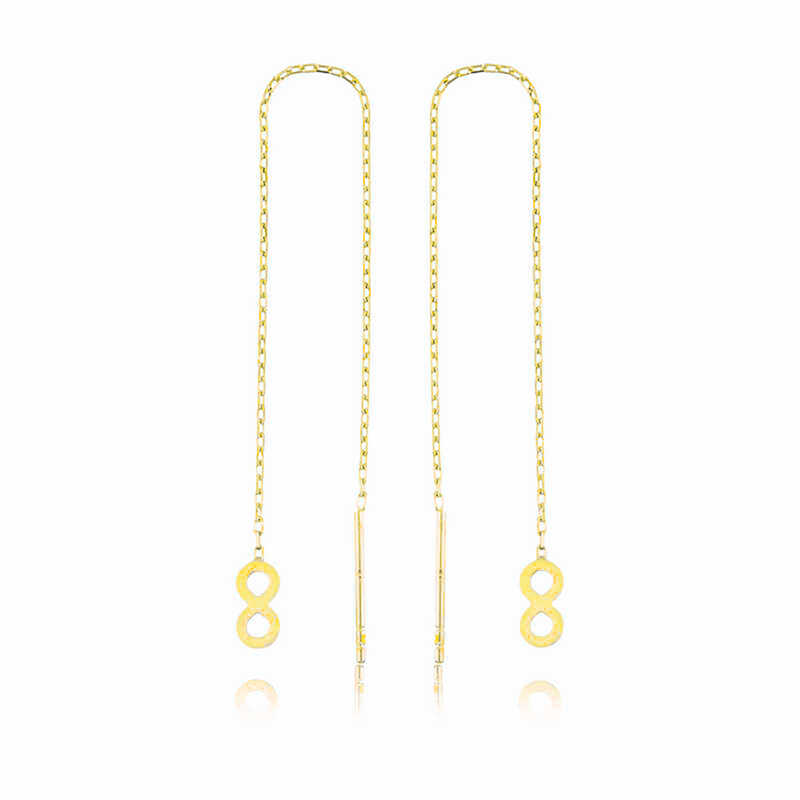 Gümüş Zincirli Sonsuzluk Küpe