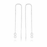 Gümüş Zincirli Sonsuzluk Küpe