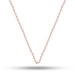 Gümüş Rose 0.30 Mikron 45 Cm Forse Kadın Zincir