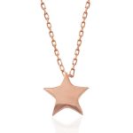 Gümüş Rose Yıldız Kadın Kolye