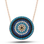 ​Gümüş Rose Nazar Kadın Kolye