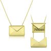 Gümüş Gold Sevgiliye Mektup Bayan Kolye
