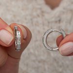 Gümüş Baget Taşlı Halka Kadın Küpe