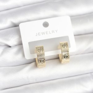 Pirinç Gold Renk Halka Kadın Küpe