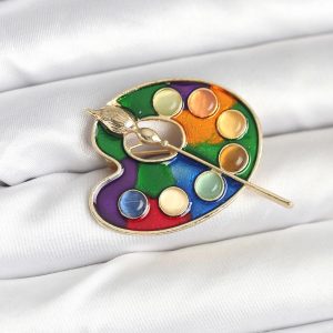 Ressam Paleti Model Broş