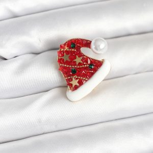 Kırmızı Şapka Model Yılbaşı Temalı Broş