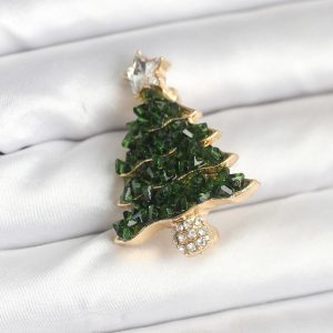 Çam Ağacı Model Yılbaşı Temalı Broş