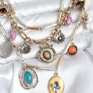 Pirinç Otantik Kolye Seti