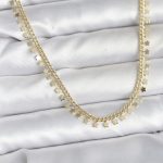 Pirinç Gold Renk Sıralı Yıldız Kadın Kolye