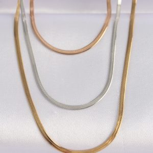 316L Çelik 3 Renkli İtalyan Zincir Çoklu Kolye