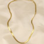 316L Çelik Altın Renk 45 cm İtalyan Zincir Model Kadın Kolye