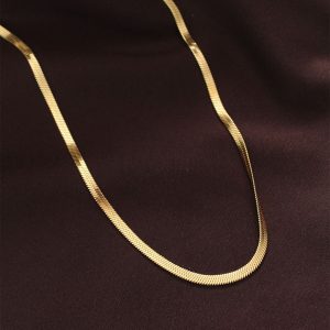 316L Çelik Altın Renk 60 cm İtalyan Zincir Kolye