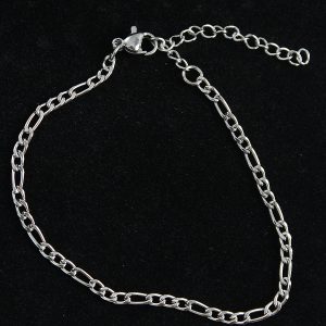 316L Çelik Figaro Model Gümüş Renk Erkek Bileklik