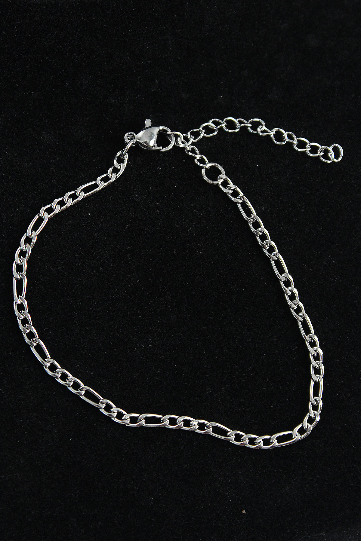 316L Çelik Figaro Model Gümüş Renk Erkek Bileklik