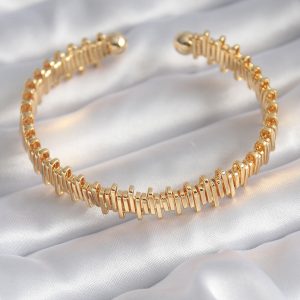 316L Çelik Gold Renk Dorika Model Kadın Bileklik