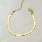 316L Çelik Gold Renk İtalyan Zincirli Bileklik