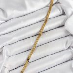 316L Çelik Gold Renk Yassı Zincir Model Kadın Bileklik