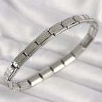 316L Çelik Gümüş Renk İnce Yazılı Nomination Kadın Bileklik