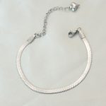 316L Çelik Gümüş Renk İtalyan Zincirli Bileklik