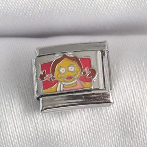 316L Çelik Gümüş Renk Renkli Çocuk İşlemeli Nomination Charm