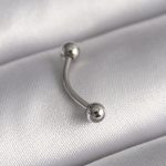 316L Çelik Gümüş Renk Topçuk Model Piercing