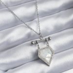 316L Çelik Gümüş Renk Zirkon Taş Detay Kadın Kolye