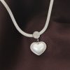 316L Çelik İtalyan Zincir Kalp Kolye
