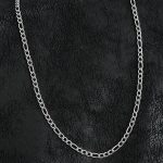 316L Çelik Klasik Figaro Zincir Model Gümüş Renk Erkek Kolye