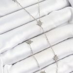 316L Çelik Kutup Yıldızı Figürlü Y Model Gümüş Renk Kadın Kolye