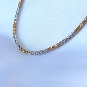 316L Çelik Mix Renk Kalın Zincir Model Erkek Kolye