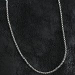 316L Çelik Örme Zincir Model Gümüş Renk Erkek Kolye