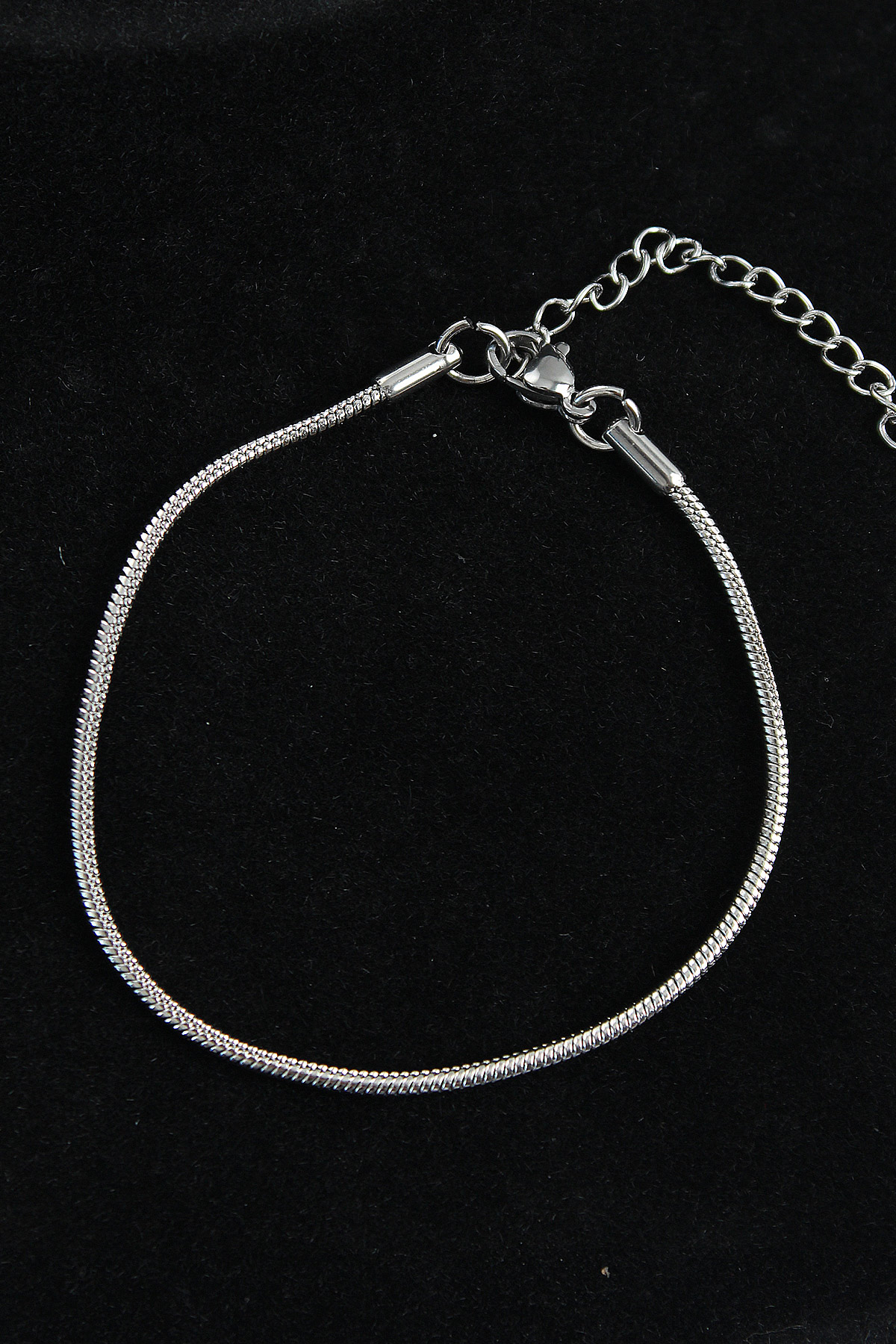 316L Çelik Oval İtalyan Model Gümüş Renk Erkek Bileklik