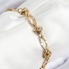316L Çelik Parçalı Zincir Model Gold Renk Kadın Bileklik