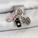 316L Çelik Sallantılı Çoklu Model Gümüş Renk Nomination Charm